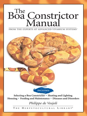 cover image of Boa Constrictor Manual